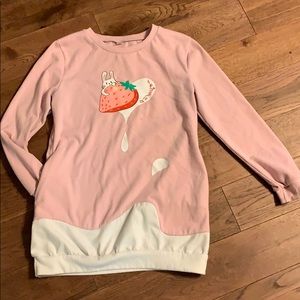 Strawberry milk sweater